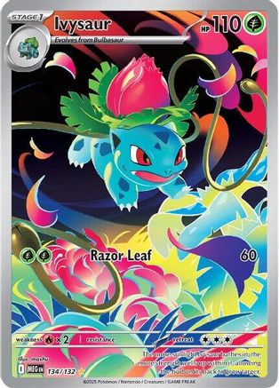 Ivysaur - 134/132 Holofoil [ME01 Mega Evolution] Pokemon Single Pokémon
