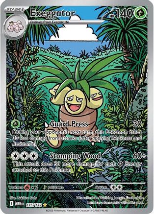Exeggutor - 135/132 Holofoil [ME01 Mega Evolution] Pokemon Single Pokémon