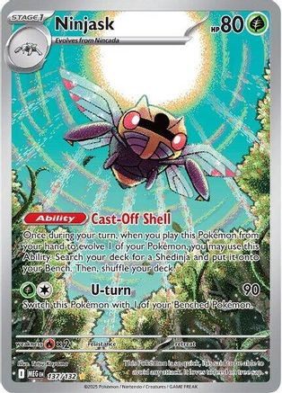 Ninjask - 137/132 (137) - [ME01 Mega Evolution] Holofoil Pokemon Single Pokémon