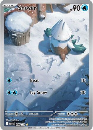 Snover - 140/132 Holofoil [ME01 Mega Evolution] Pokemon Single Pokémon