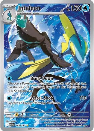 Inteleon - 142/132 Holofoil [ME01 Mega Evolution] Pokemon Single Pokémon