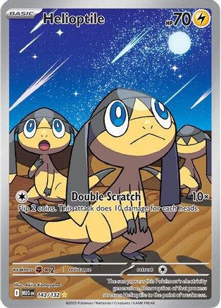 Helioptile - 143/132 Holofoil [ME01 Mega Evolution] Pokemon Single Pokémon