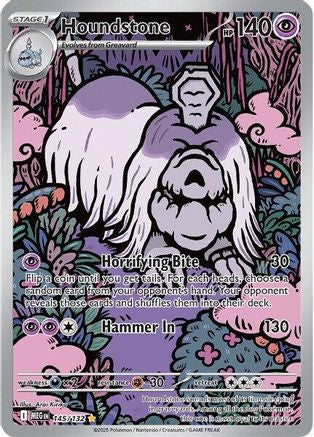 Houndstone - 145/132 (145) - [ME01 Mega Evolution] Holofoil Pokemon Single Pokémon