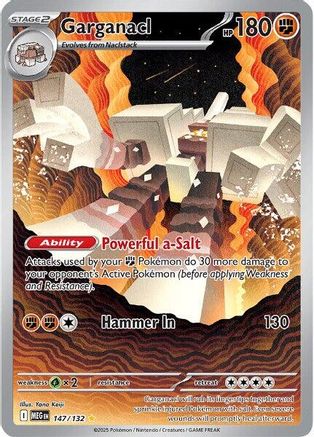Garganacl - 147/132 Holofoil [ME01 Mega Evolution] Pokemon Single Pokémon
