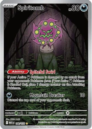 Spiritomb - 148/132 (148) - [ME01 Mega Evolution] Holofoil Pokemon Single Pokémon