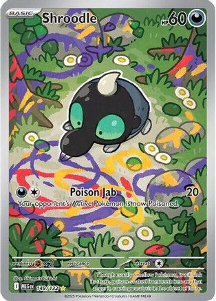 Shroodle - 149/132 Holofoil [ME01 Mega Evolution] Pokemon Single Pokémon