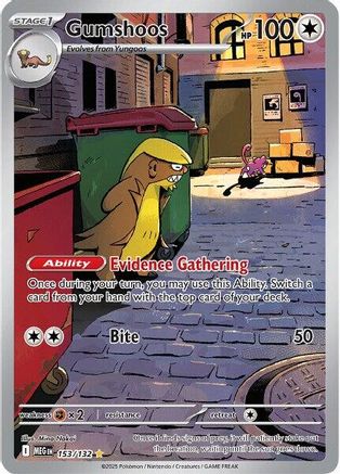Gumshoos - 153/132 Holofoil [ME01 Mega Evolution] Pokemon Single Pokémon