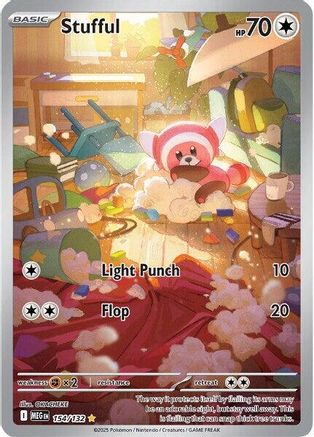 Stufful - 154/132 Holofoil [ME01 Mega Evolution] Pokemon Single Pokémon