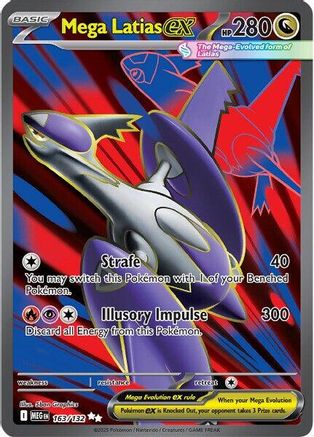 Mega Latias ex - 163/132 Holofoil [ME01 Mega Evolution] Pokemon Single Pokémon