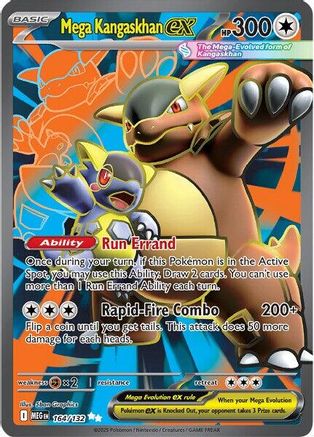 Mega Kangaskhan ex - 164/132 Holofoil [ME01 Mega Evolution] Pokemon Single Pokémon