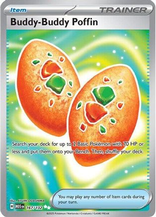 Buddy-Buddy Poffin (167) Holofoil [ME01 Mega Evolution] Pokemon Single Pokémon