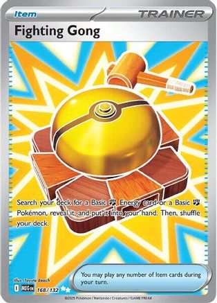 Fighting Gong - 168/132 Holofoil [ME01 Mega Evolution] Pokemon Single Pokémon