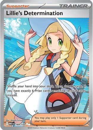 Lillie's Determination - 169/132 Holofoil [ME01 Mega Evolution] Pokemon Single Pokémon