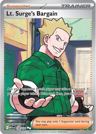 Lt. Surge's Bargain - 170/132 Holofoil [ME01 Mega Evolution] Pokemon Single Pokémon