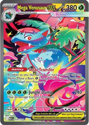 Mega Venusaur ex - 177/132 Holofoil [ME01 Mega Evolution] Pokemon Single Pokémon