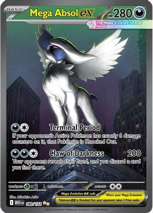 Mega Absol ex - 180/132 Holofoil [ME01 Mega Evolution] Pokemon Single Pokémon