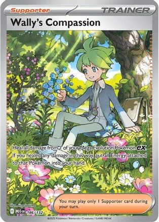 Wally's Compassion - 186/132 Holofoil [ME01 Mega Evolution] Pokemon Single Pokémon
