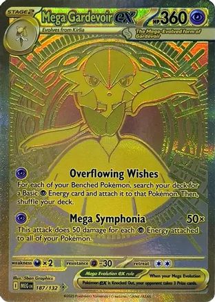 Mega Gardevoir ex - 187/132 Holofoil [ME01 Mega Evolution] Pokemon Single Pokémon