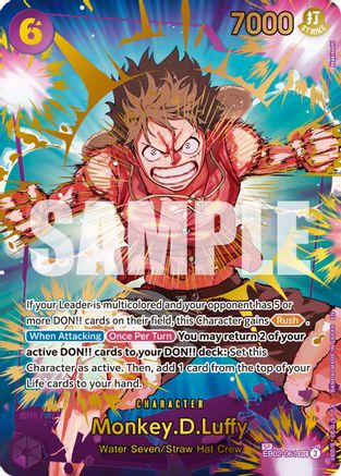 Monkey.D.Luffy - EB02-061 (SP) (EB02-061) [Premium Booster -The Best- Vol. 2] Foil One Piece Single Bandai