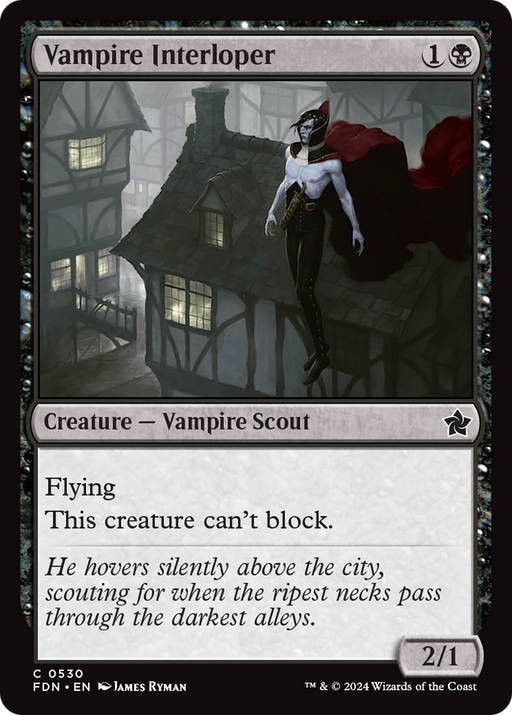Vampire Interloper (FDN-530) [Foundations] MTG Single Wizards of the Coast