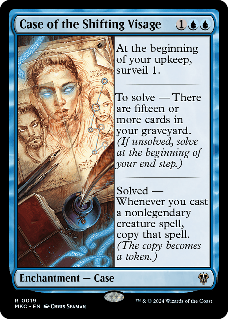 Case of the Shifting Visage (MKC-019) [Murders at Karlov Manor Commander] MTG Single Wizards of the Coast