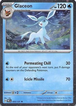 Glaceon - 025/131 (Cosmos Holo) Holofoil [Misc: Cards & Products] Pokemon Single Pokémon