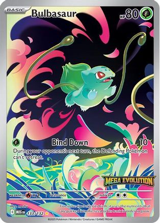 Bulbasaur - 133/132 (Mega Evolution Stamped) Holofoil [Misc: Cards & Products] Pokemon Single Pokémon