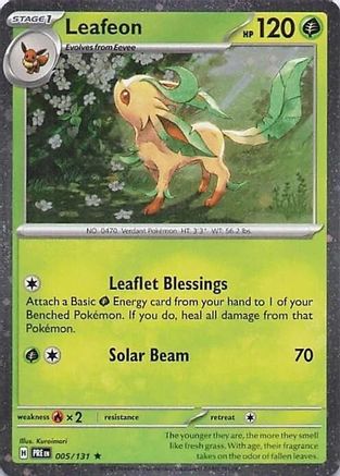 Leafeon - 005/131 (Cosmos Holo) Holofoil [Misc: Cards & Products] Pokemon Single Pokémon