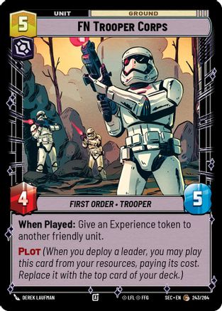 FN Trooper Corps (243/264) [Secrets of Power] Star Wars: Unlimited Single Disney