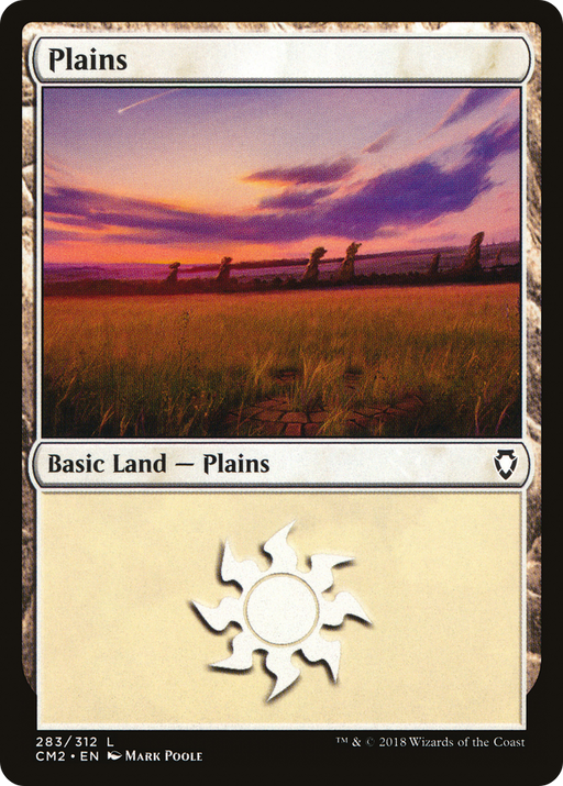 Plains (283) (CM2-283) [Commander Anthology Volume II] MTG Single Wizards of the Coast