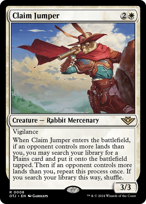 Claim Jumper (OTJ-008) [Outlaws of Thunder Junction] MTG Single Wizards of the Coast