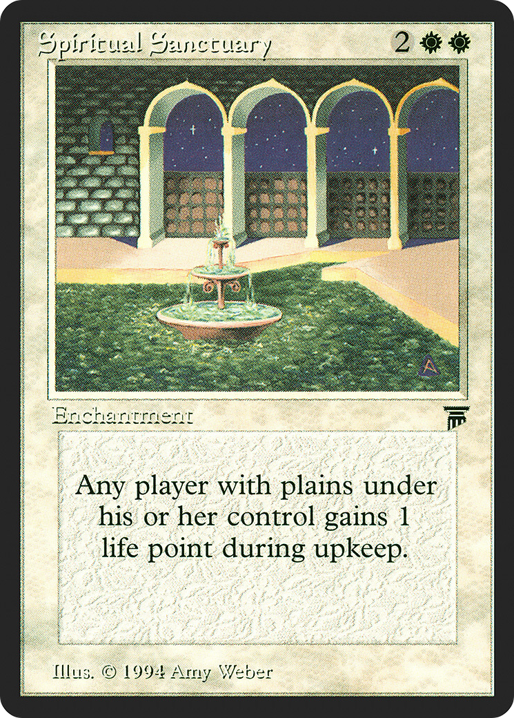 Spiritual Sanctuary (LEG-038) [Oldschool] Legends MTG Single Wizards of the Coast