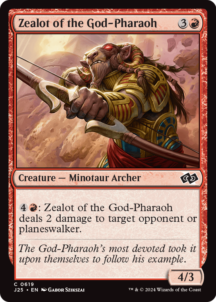 Zealot of the God-Pharaoh (J25-619) [Foundations Jumpstart] MTG Single Wizards of the Coast