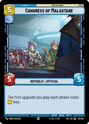 Congress of Malastare (64/264) [Secrets of Power] Star Wars: Unlimited Single Disney