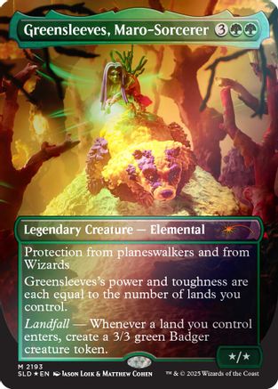 Greensleeves, Maro-Sorcerer (Rainbow Foil) (SLD-2193) [Secret Lair] Drop Series Foil MTG Single Wizards of the Coast