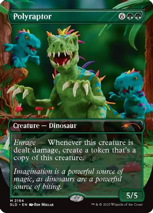 Polyraptor (SLD-2194) [Secret Lair] Drop Series MTG Single Wizards of the Coast