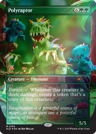 Polyraptor (Rainbow Foil) (SLD-2194) [Secret Lair] Drop Series Foil MTG Single Wizards of the Coast
