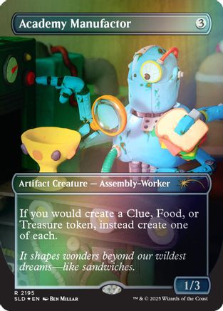 Academy Manufactor (2195) (Rainbow Foil) (SLD-2195) [Secret Lair] Drop Series Foil MTG Single Wizards of the Coast
