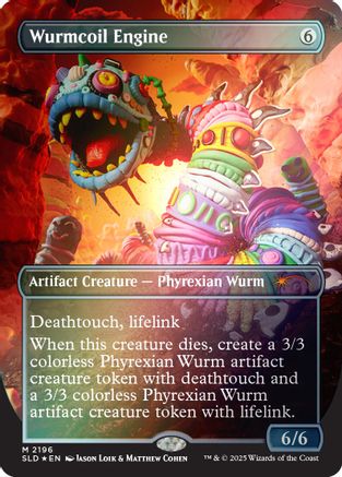 Wurmcoil Engine (2196) (Rainbow Foil) (SLD-2196) [Secret Lair] Drop Series Foil MTG Single Wizards of the Coast