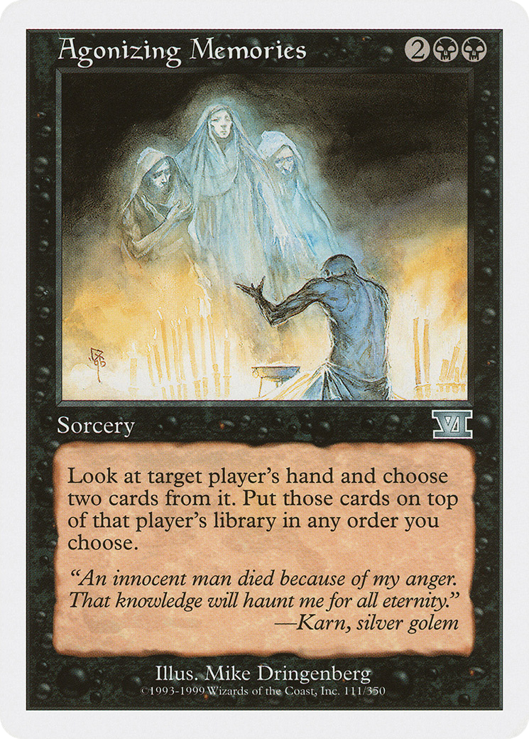 Agonizing Memories (6ED-111) [Classic Sixth Edition] MTG Single Wizards of the Coast