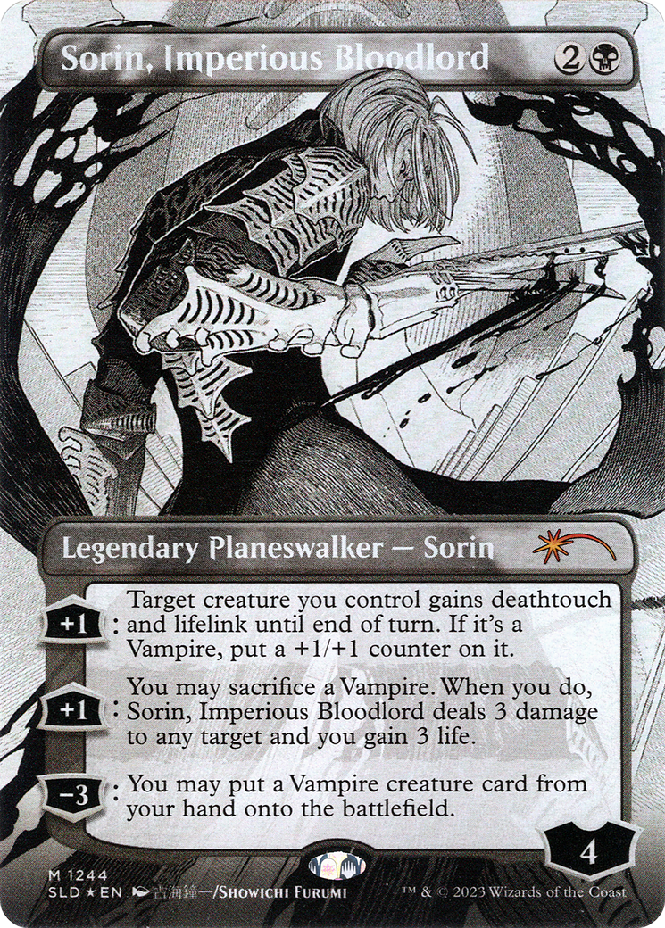 Sorin, Imperious Bloodlord (SLD-1244) [Secret Lair] Drop (Borderless) Foil MTG Single Wizards of the Coast
