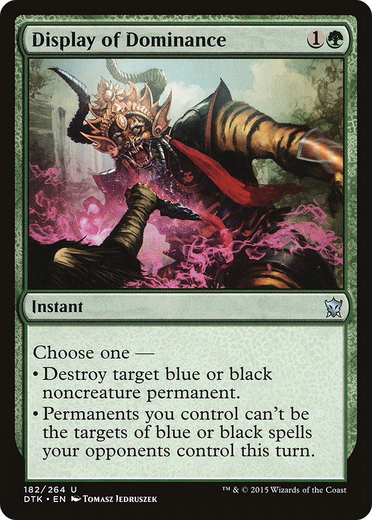 Display of Dominance (DTK-182) [Dragons of Tarkir] Foil MTG Single Wizards of the Coast