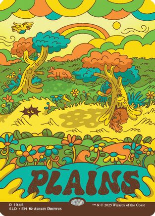 Plains (1945) (SLD-1945) [Secret Lair] Drop Series MTG Single Wizards of the Coast