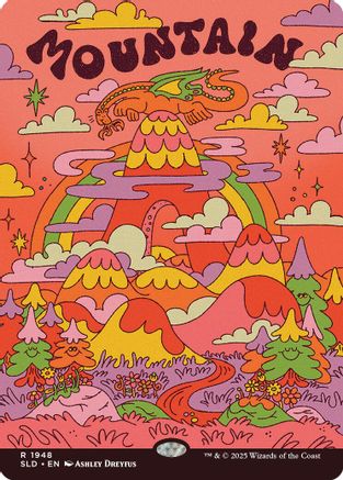 Mountain (1948) (SLD-1948) [Secret Lair] Drop Series MTG Single Wizards of the Coast