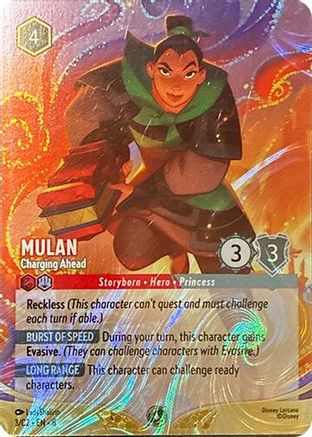 Mulan - Charging Ahead (3) [Disney Lorcana Promo Cards] Holofoil Lorcana Single Disney