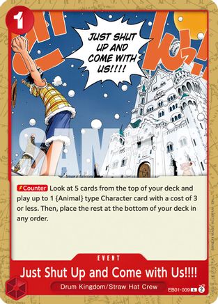Just Shut Up and Come with Us!!!! (Reprint) (EB01-009) [Premium Booster -The Best- Vol. 2] One Piece Single Bandai