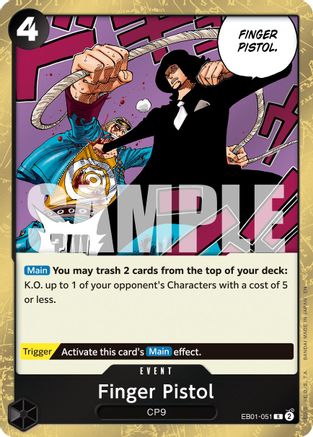 Finger Pistol (Reprint) (EB01-051) [Premium Booster -The Best- Vol. 2] Foil One Piece Single Bandai