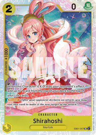 Shirahoshi (Reprint) (EB01-057) [Premium Booster -The Best- Vol. 2] Foil One Piece Single Bandai