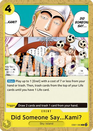 Did Someone Say...Kami? (Reprint) (EB01-060) [Premium Booster -The Best- Vol. 2] One Piece Single Bandai