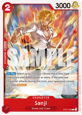Sanji - ST21-003 (Reprint) (ST21-003) [Premium Booster -The Best- Vol. 2] One Piece Single Bandai